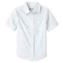 Boys Print Poplin Button Down Shirt1